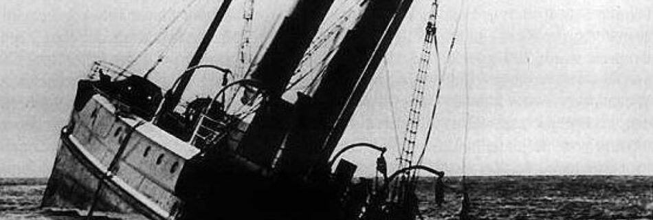 Zinkend schip